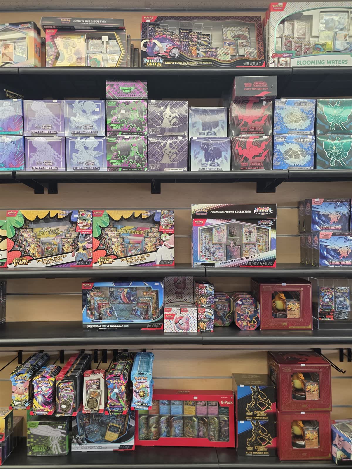 Pokémon tins and premium collection boxes at GG Hobby
