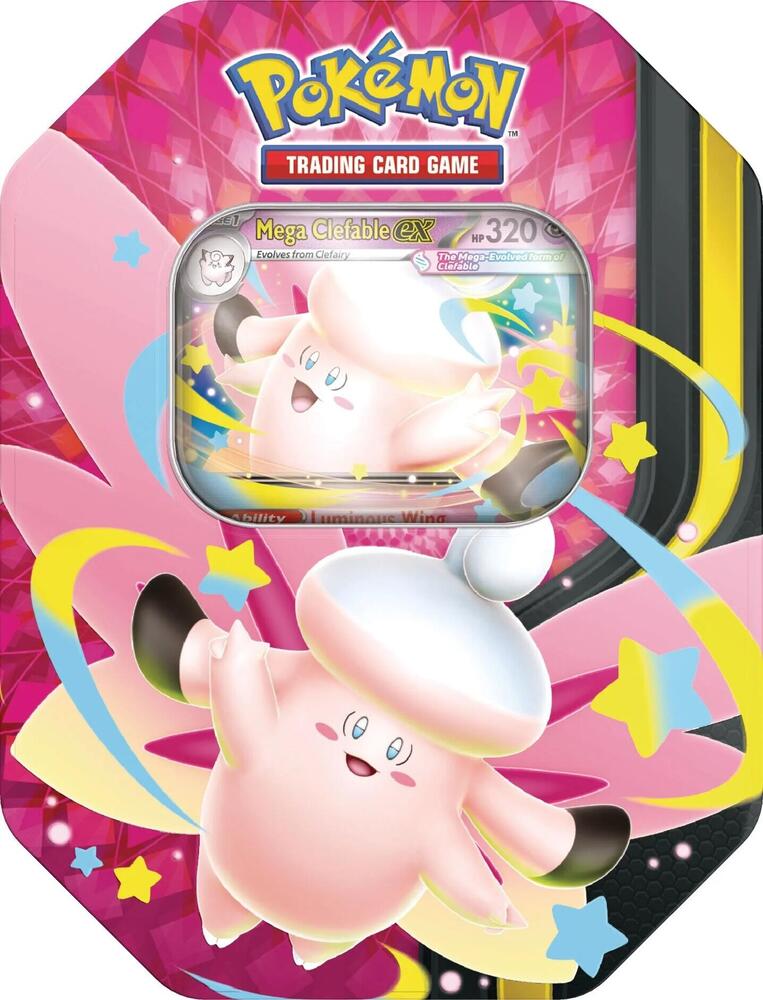 Mega Moonlit Tin with Mega Clefable ex